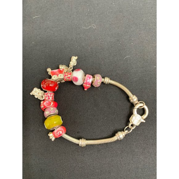 Charm Bracelet with Beads 8" Length - Picture 6 of 7